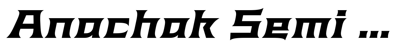 Anachak Semi Bold Italic